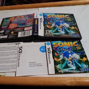 BOX ONLY +MANUAL Sonic Colors DS Replacement ORIGINAL Box Manual NO GAME